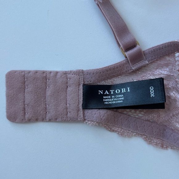 Natori Feathers Plunge T-Shirt Bra Purple 30DD - Picture 3 of 5